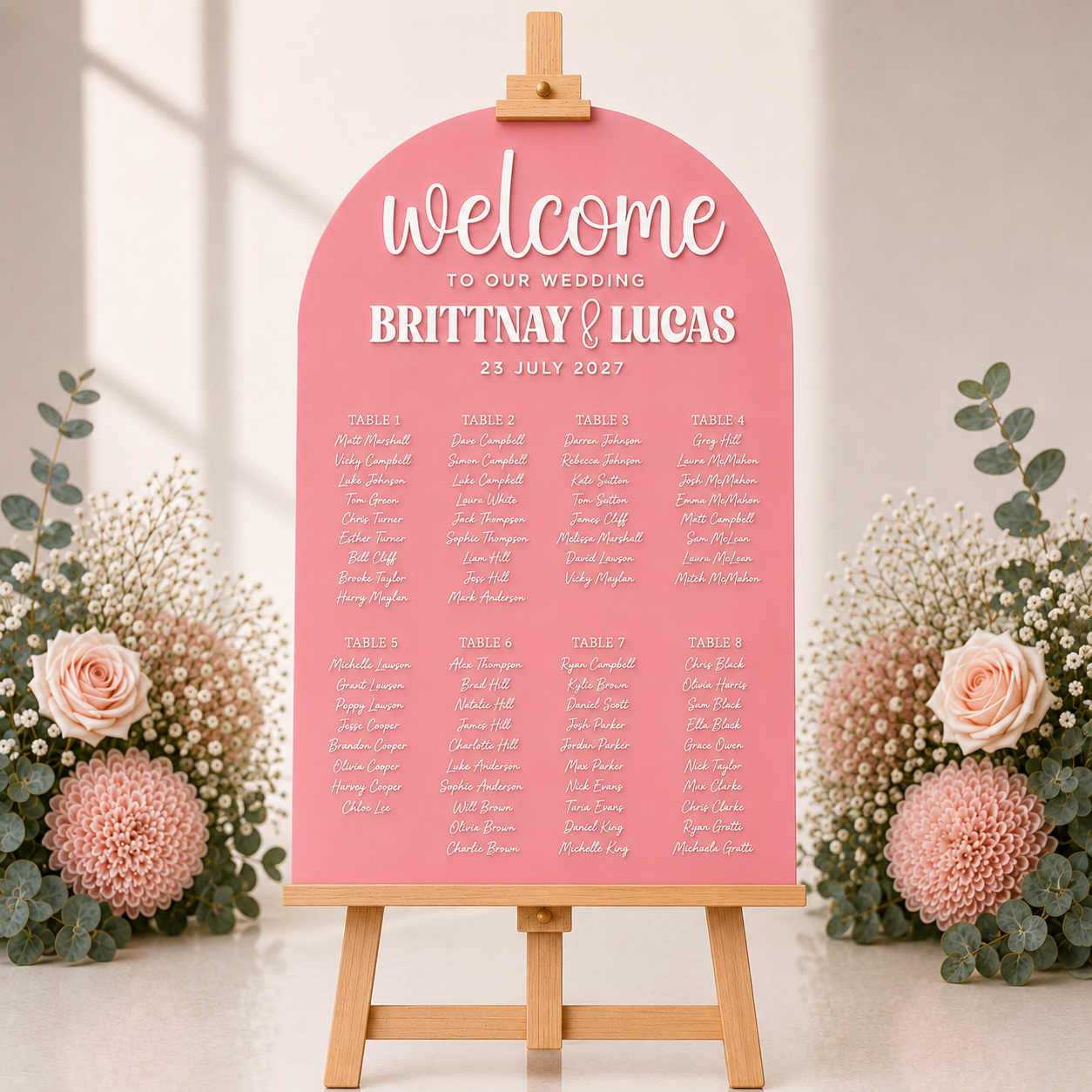 GUEST SEATING CHART - FLORAL COLLECTION
