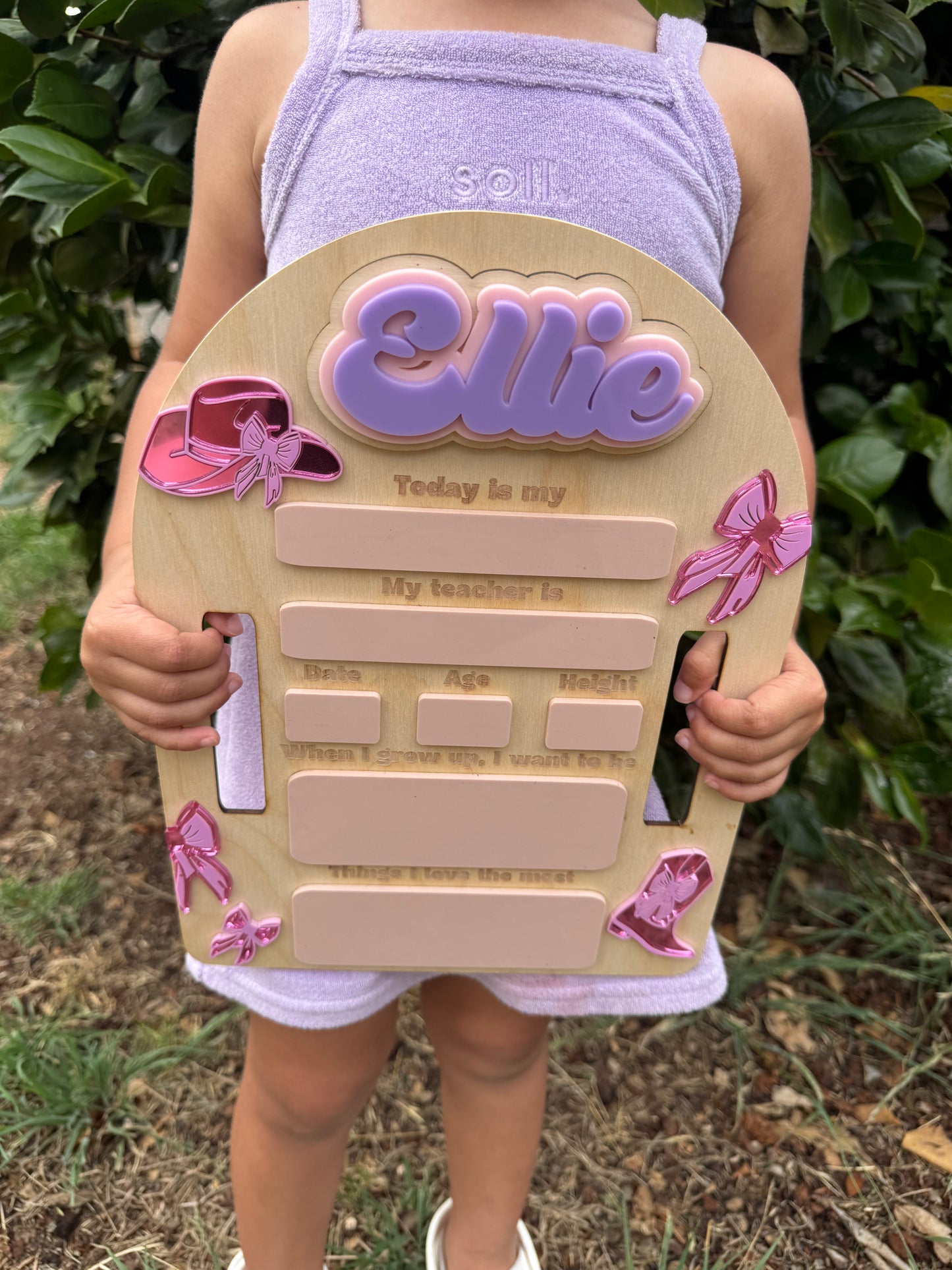 ARCH WESTERN FIRST / LAST DAY BOARD - PINK MIRROR