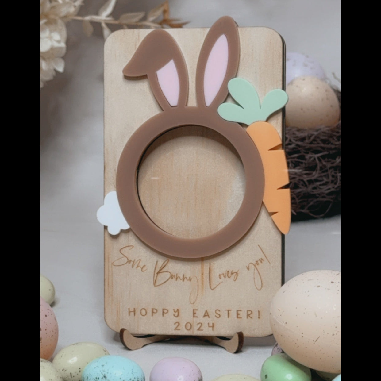 SOME BUNNY LOVES YOU MAGNET - BROWN