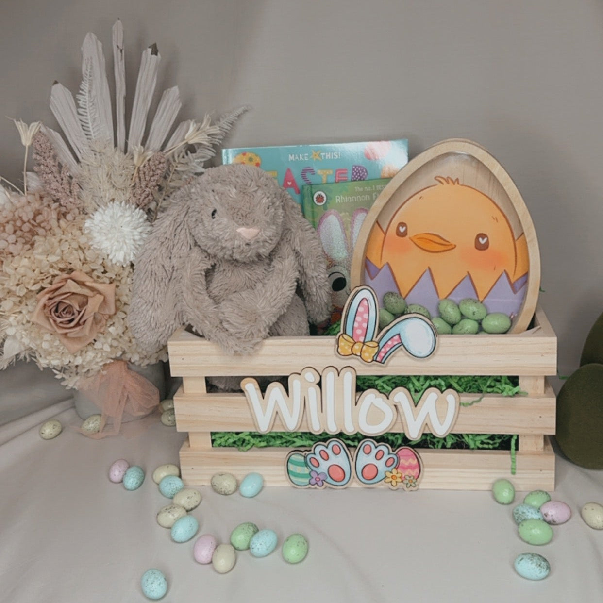 PERSONALISED EASTER BUNNY CRATE
