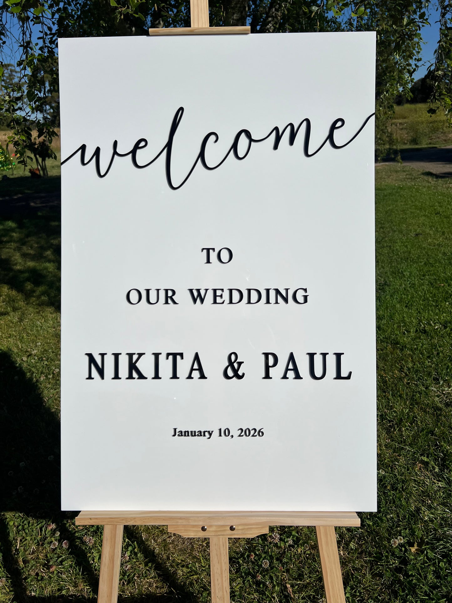 WELCOME SIGN - NOIR & BLANC COLLECTION