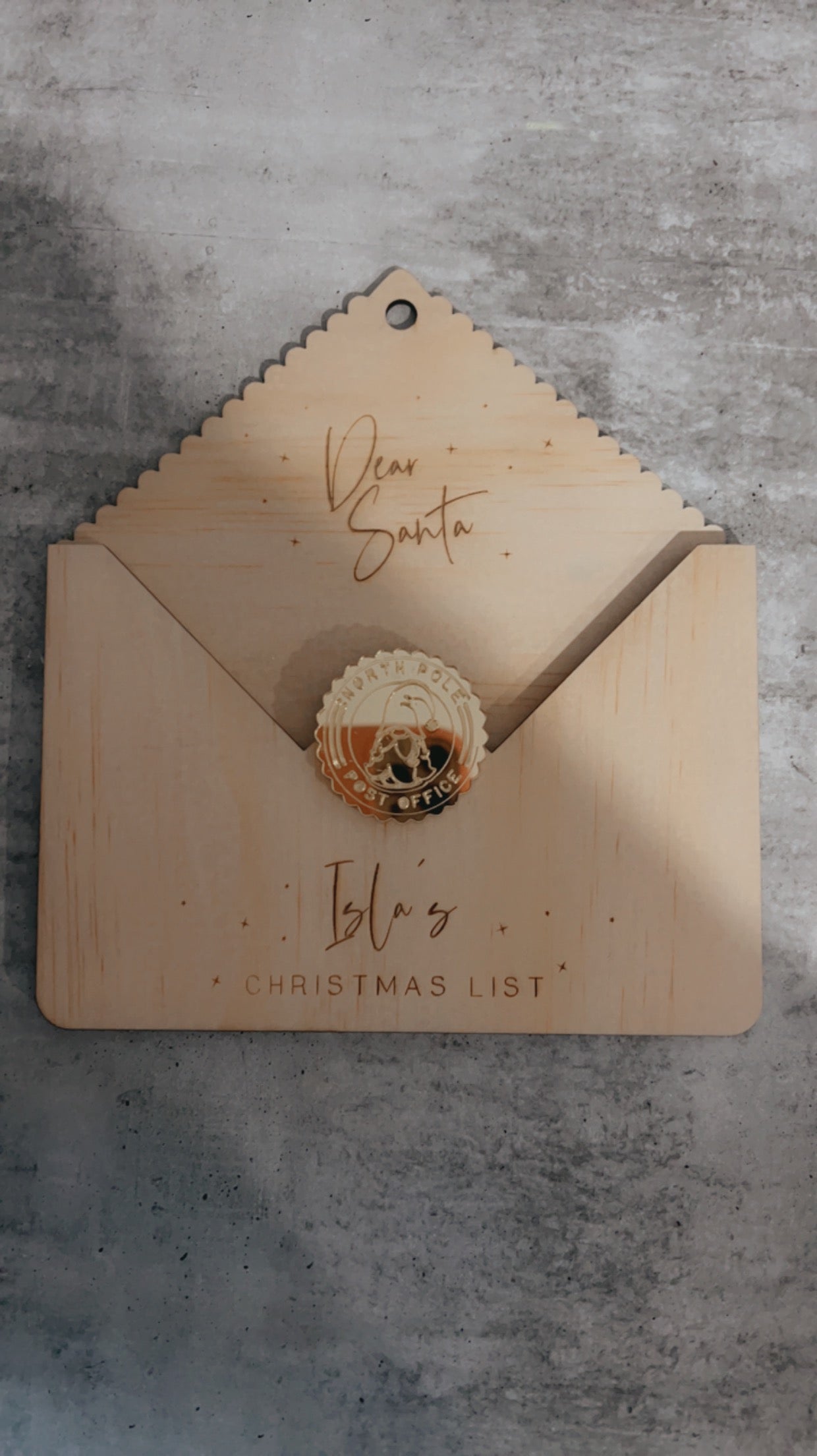 LETTER TO SANTA ORNAMENT