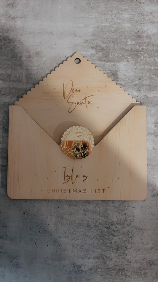 LETTER TO SANTA ORNAMENT