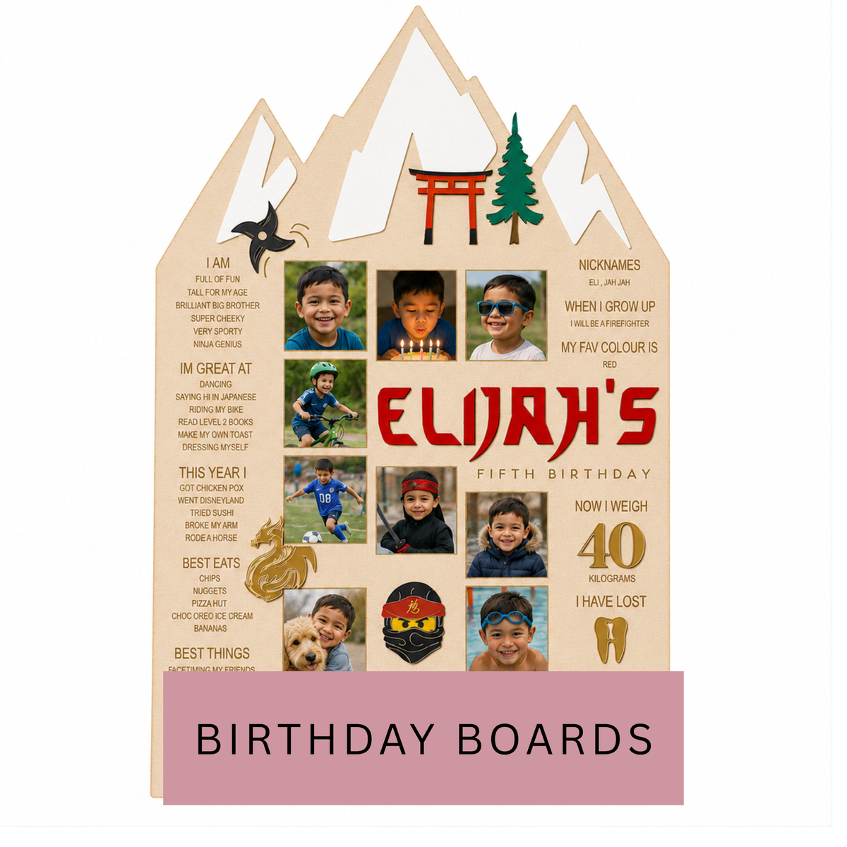 BIRTHDAY MEMORY BOARDS