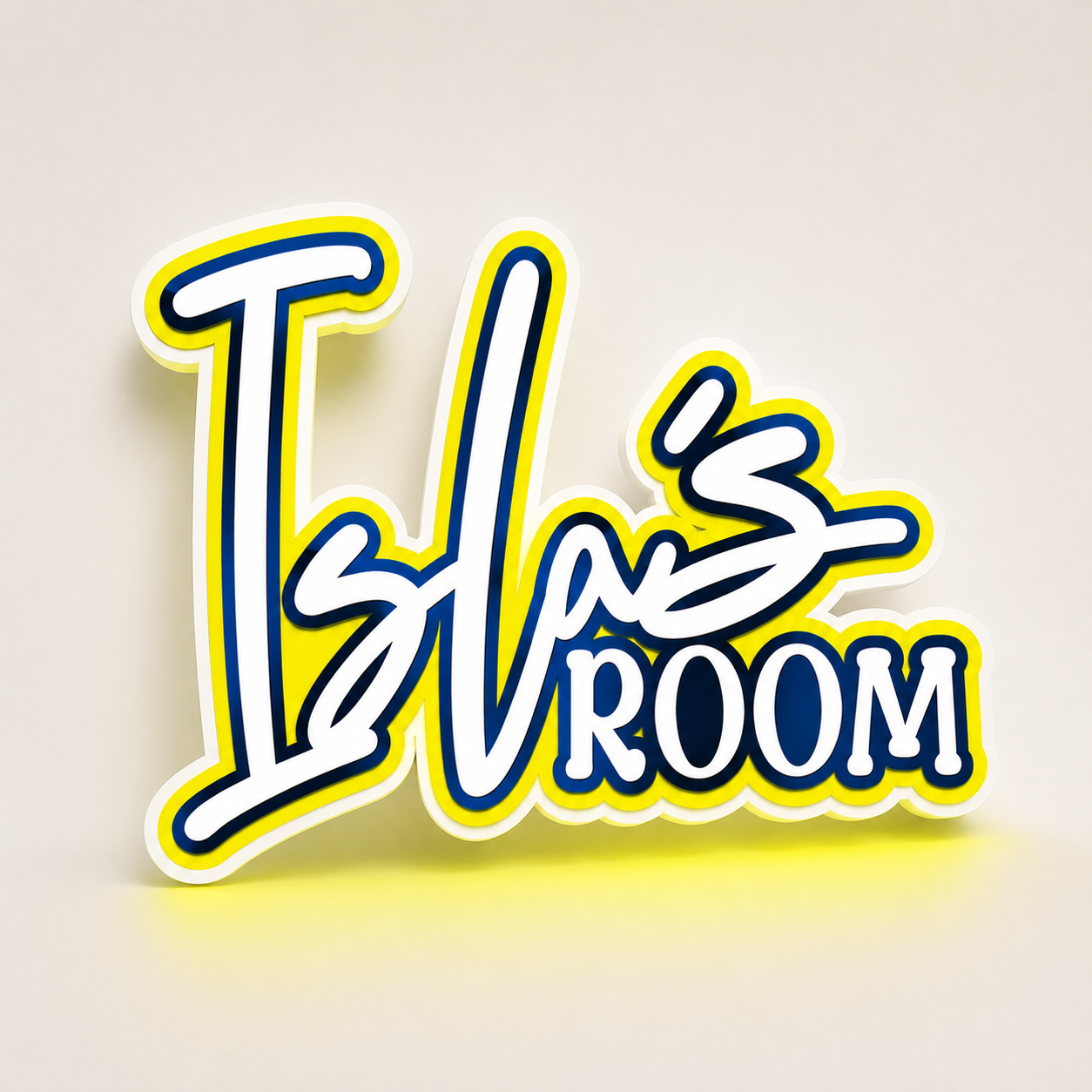 XL ROOM NEON NAME SIGNS