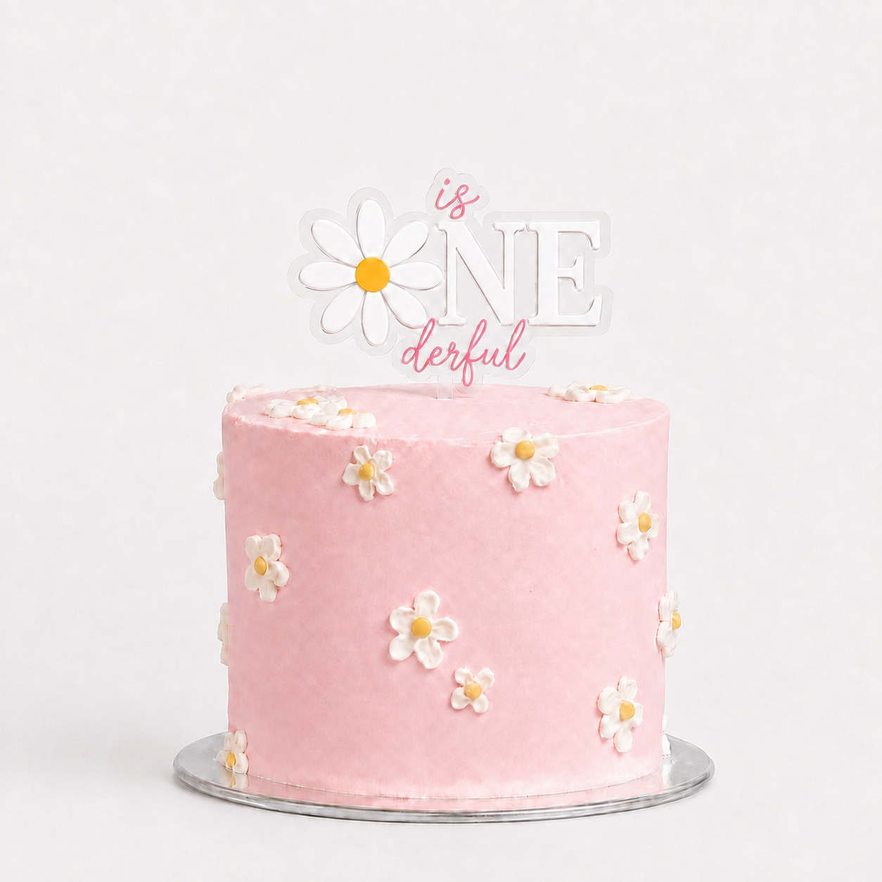 IS ONE DERFUL- PERSONALISED DAISY CAKE TOPPER