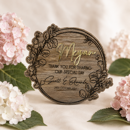 NAME CARD | FAVOUR KEEPSAKE - LUXE COLLECTION - EUCALYPTUS