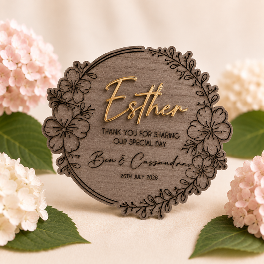 NAME CARD | FAVOUR KEEPSAKE - LUXE COLLECTION- CHERRY BLOSSOM