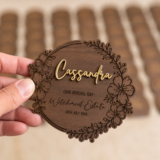 NAME CARD | FAVOUR KEEPSAKE - THE LUXE COLLECTION- CHERRY BLOSSOM