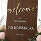 WELCOME SIGN - THE LUXE COLLECTION - WHITE