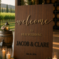 WELCOME SIGN - THE LUXE COLLECTION - BLACK