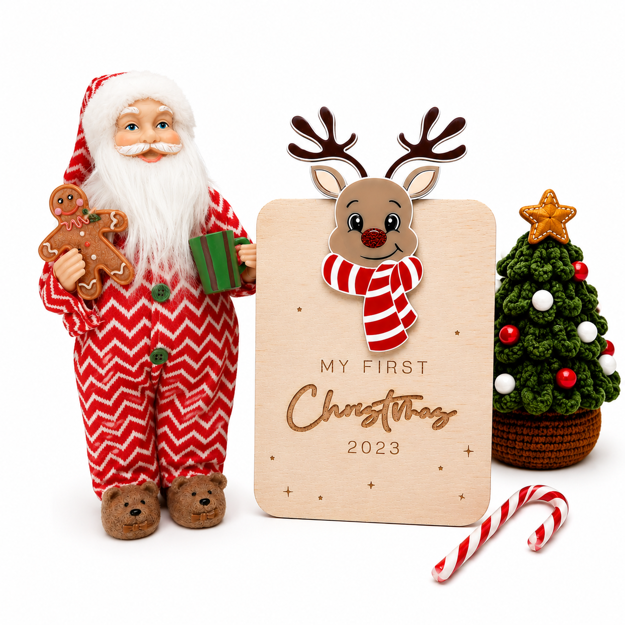MY FIRST CHRISTMAS [2026] PLAQUE - REINDEER BOY