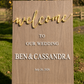 WELCOME SIGN - THE LUXE COLLECTION - WHITE