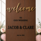WELCOME SIGN - THE LUXE COLLECTION - BLACK