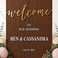 WELCOME SIGN - THE LUXE COLLECTION - WHITE