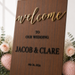 WELCOME SIGN - THE LUXE COLLECTION - BLACK