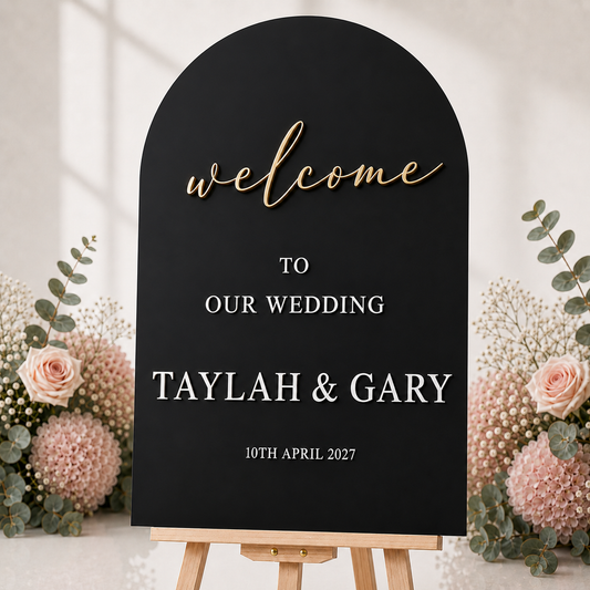 WELCOME SIGN - ONYX COLLECTION