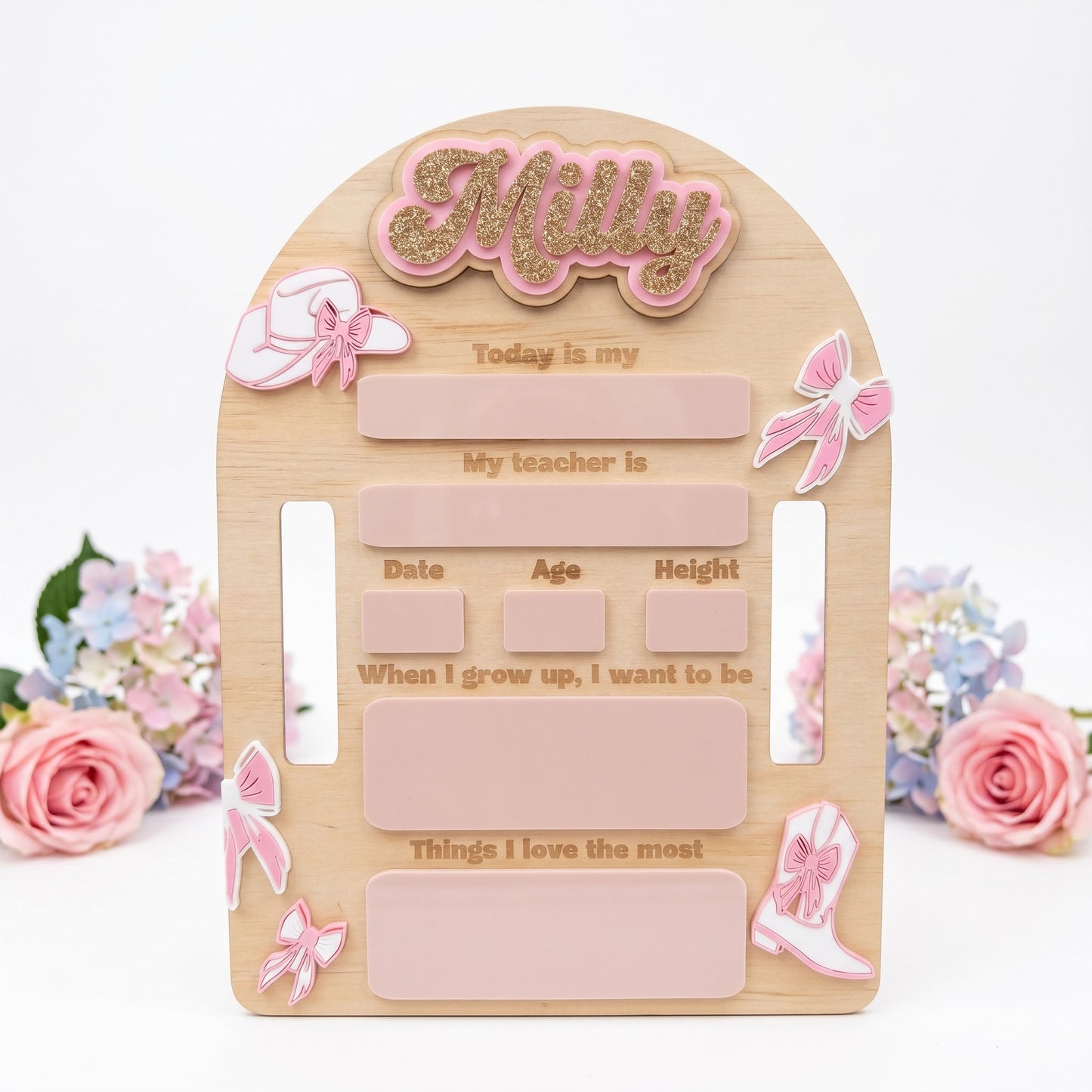 ARCH WESTERN FIRST / LAST DAY BOARD - WHITE SET