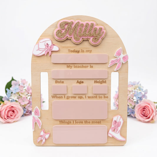 ARCH WESTERN FIRST / LAST DAY BOARD - WHITE SET
