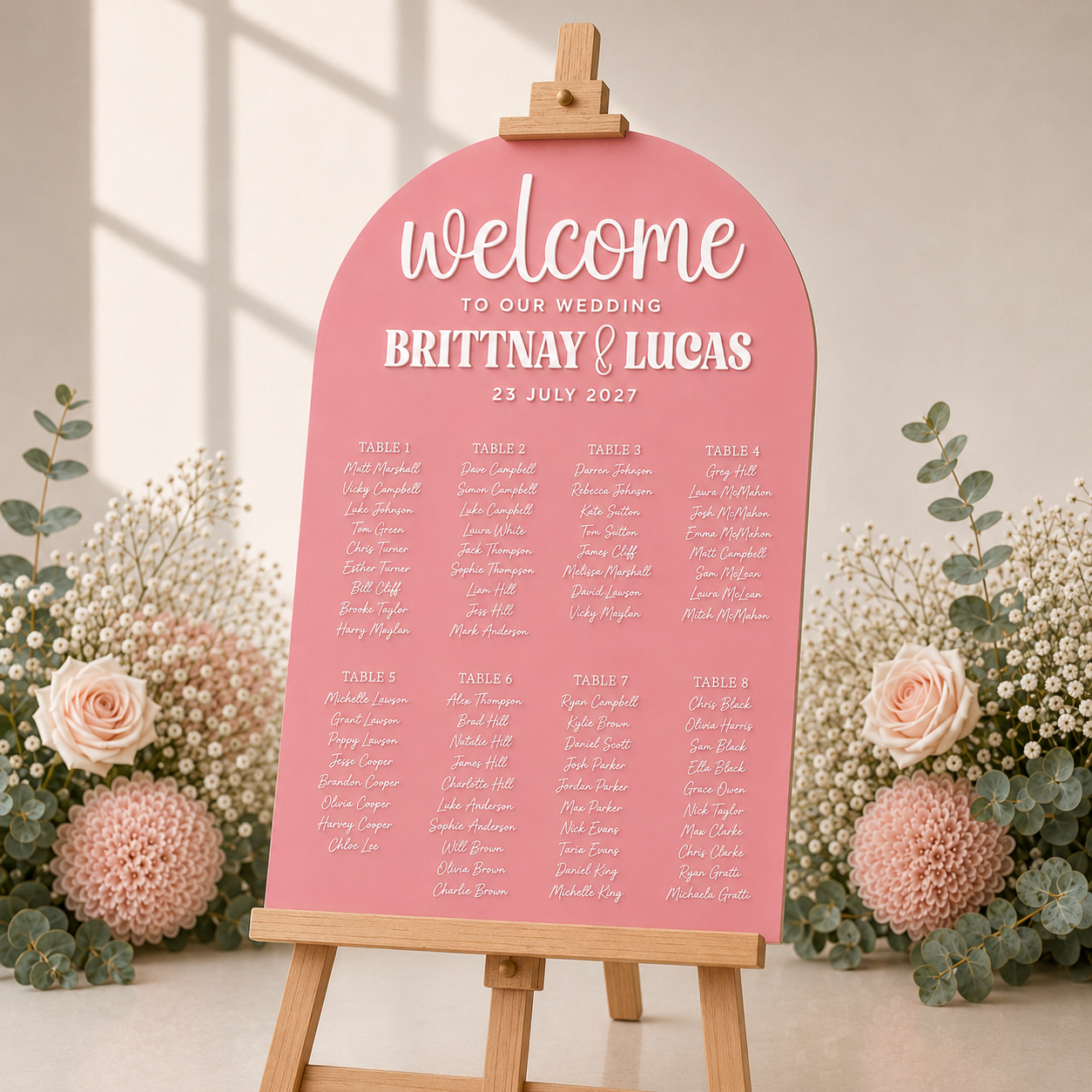 GUEST SEATING CHART - FLORAL COLLECTION