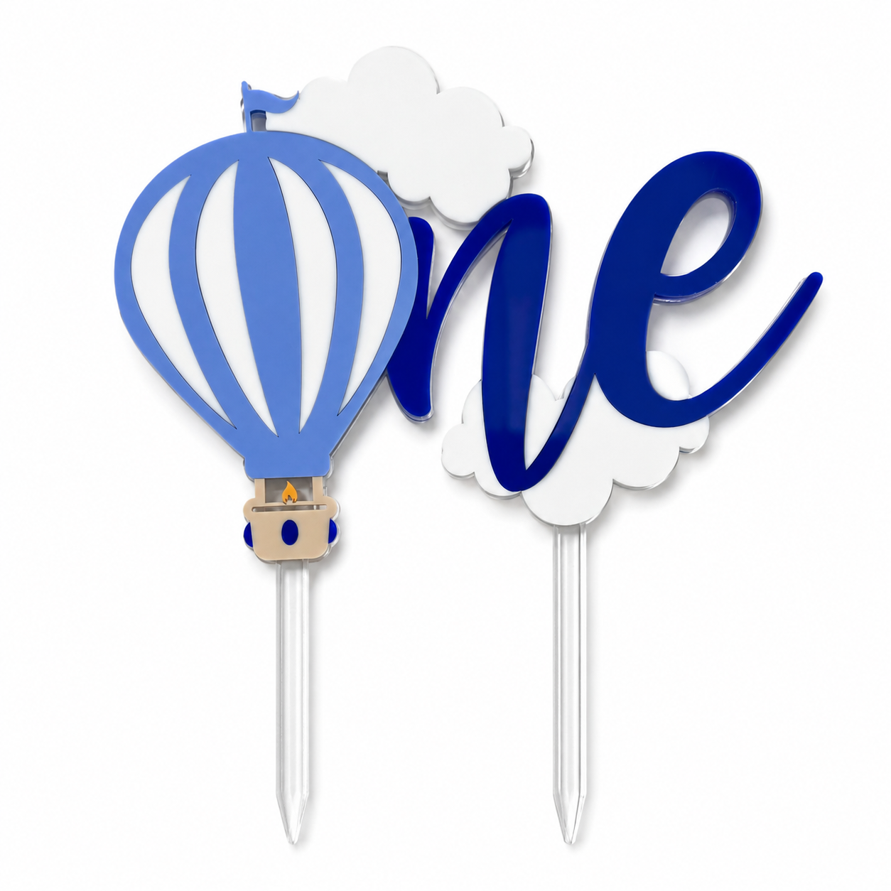 ONE-DER THE CLOUDS - FIRST BIRTHDAY CAKE TOPPER