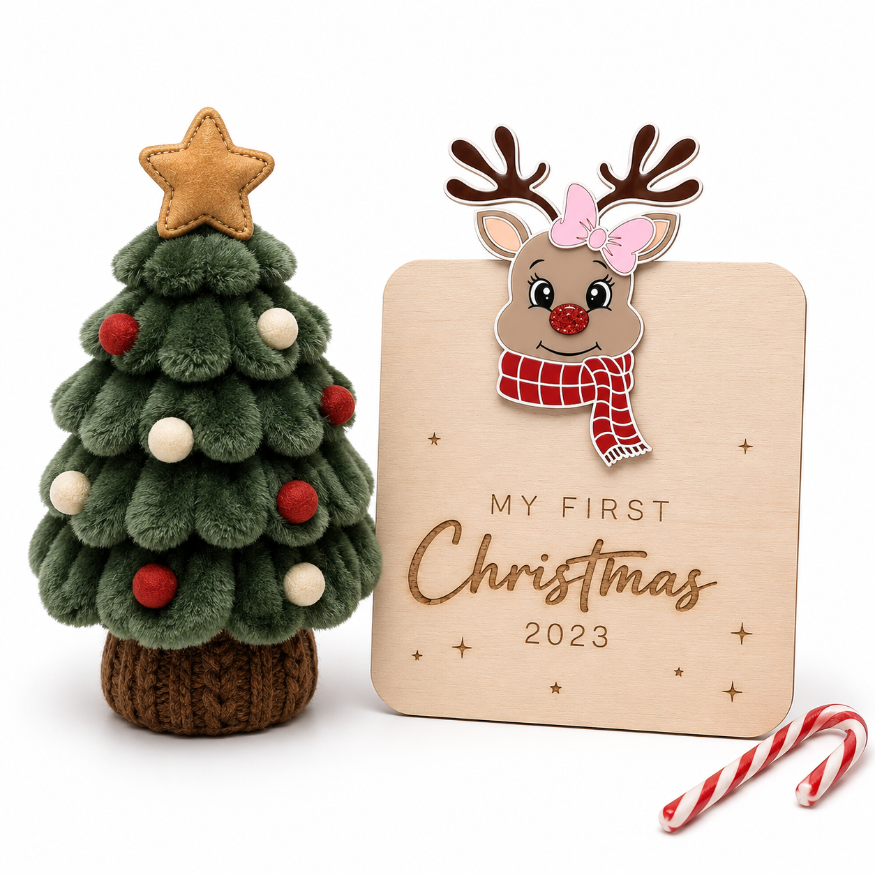 MY FIRST CHRISTMAS [2026] PLAQUE - REINDEER GIRL