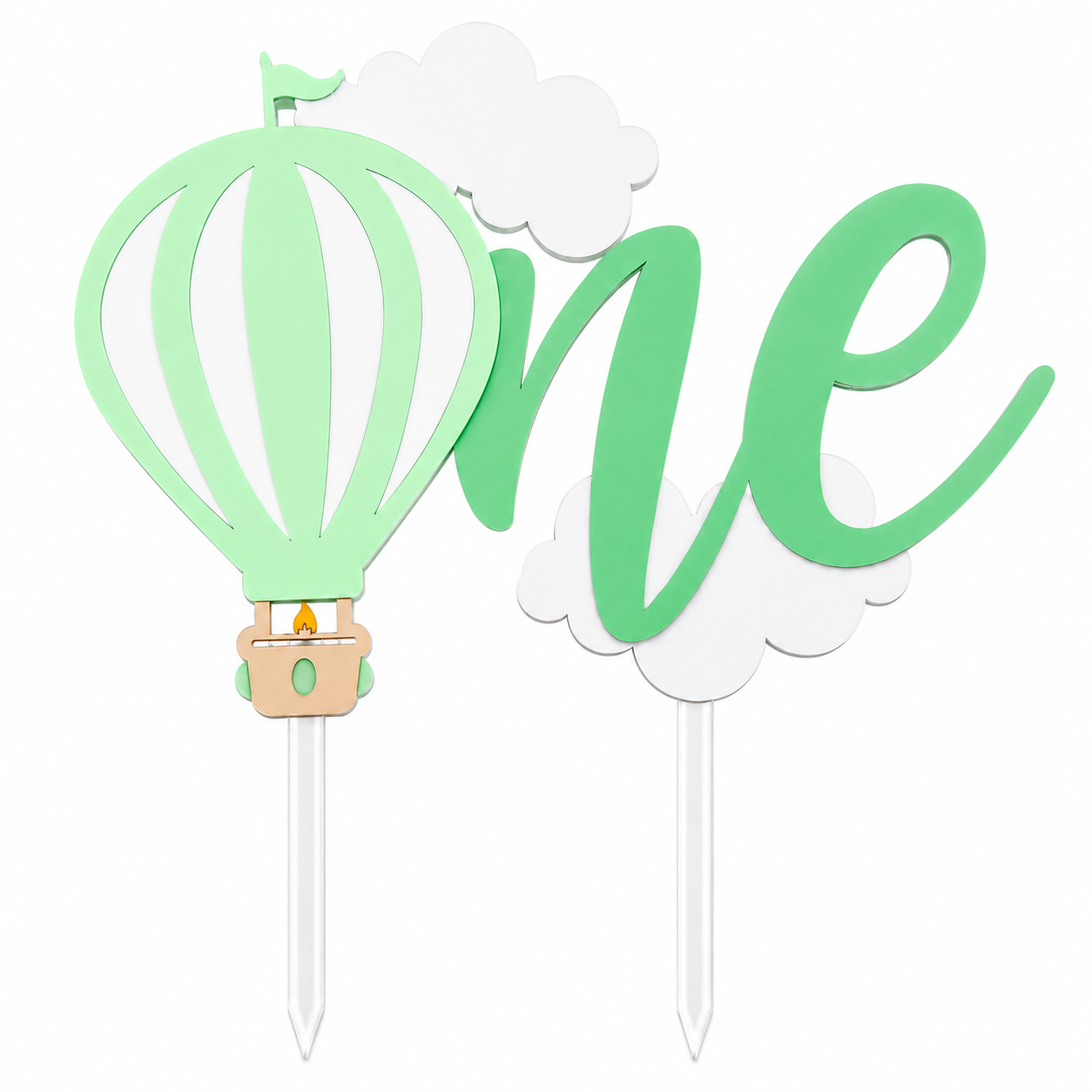 ONE-DER THE CLOUDS - FIRST BIRTHDAY CAKE TOPPER