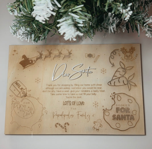 DEAR SANTA ACRYLIC TRAY