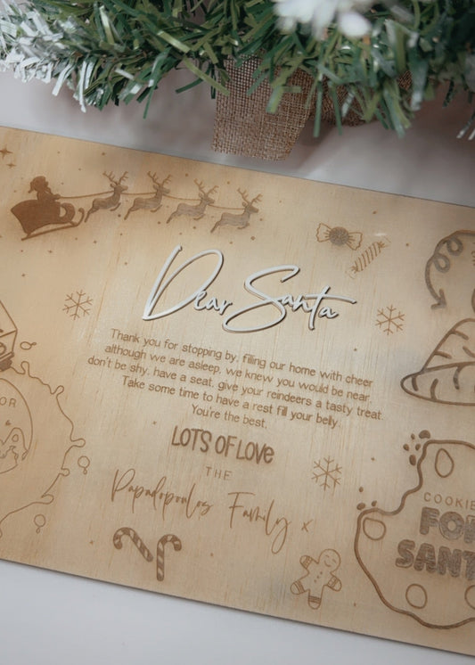 DEAR SANTA ACRYLIC TRAY