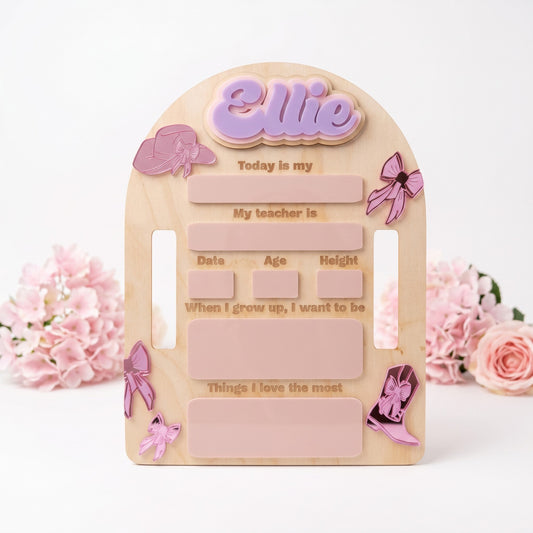 ARCH WESTERN FIRST / LAST DAY BOARD - PINK MIRROR