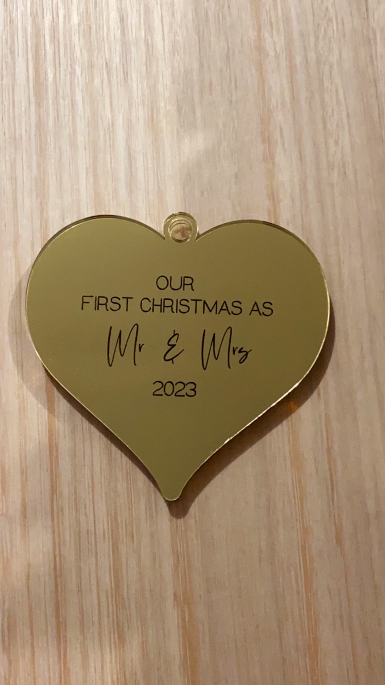 MIRRORED OUR FIRST CHRISTMAS AS MR & MRS 2023