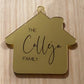 MIRRORED HOUSE PERSONALISED FAMILY ORNAMENT