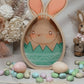 GREEN PRINTED BUNNY EGG HOLDER