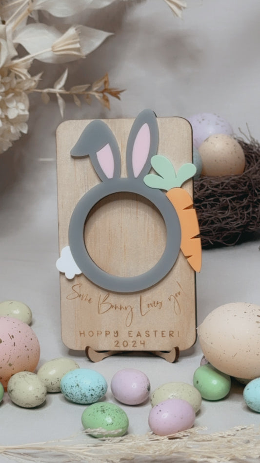 SOME BUNNY LOVES YOU MAGNET - GREY