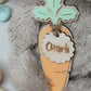 CARROT BASKET TAG - WOODEN NAME