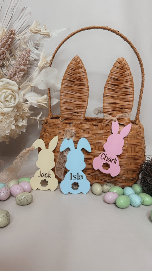 PERSONALISED ACRYLIC BUNNY SET OF THREE