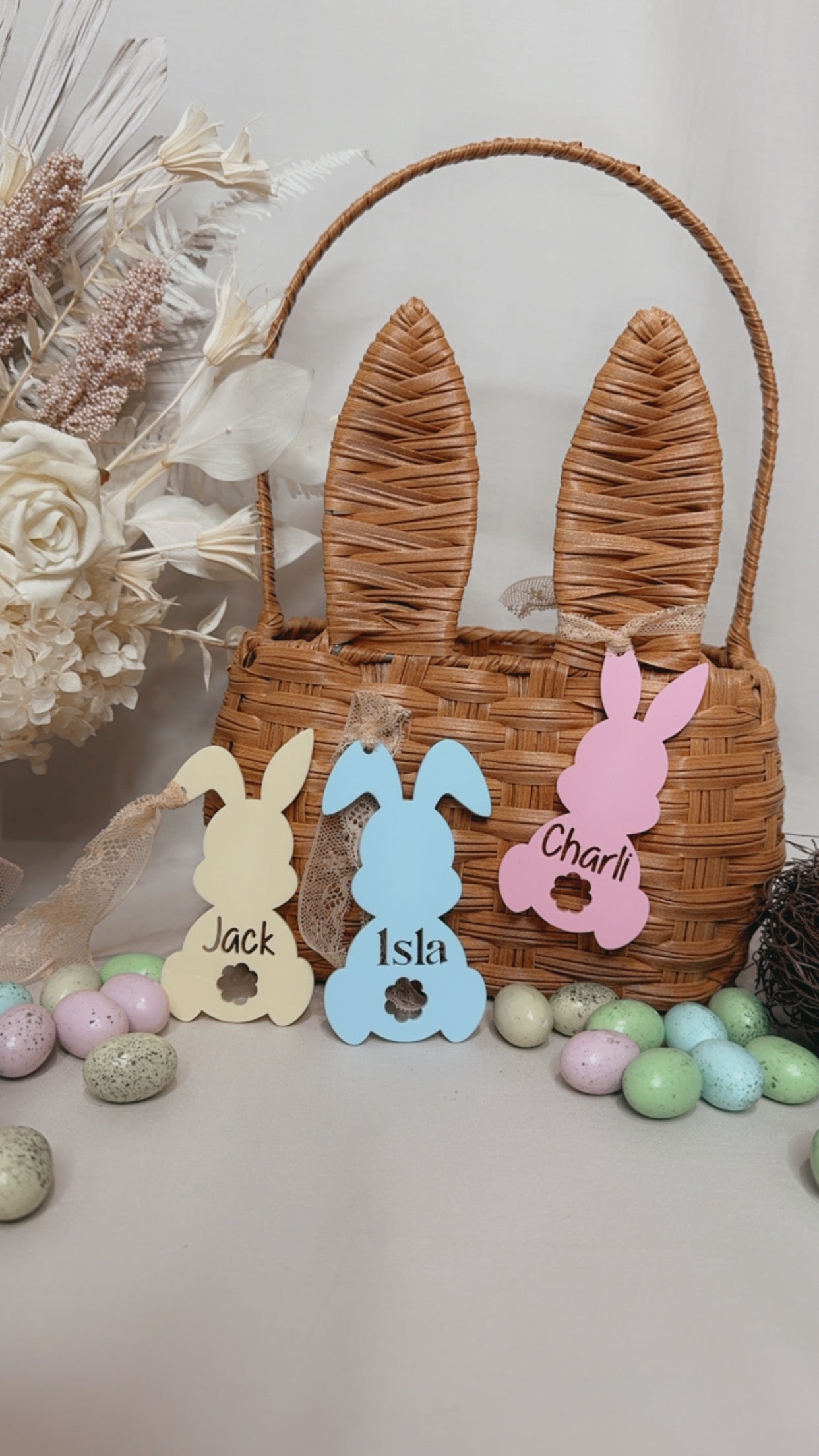 PERSONALISED ACRYLIC BUNNY - ASSORTED SHAPE