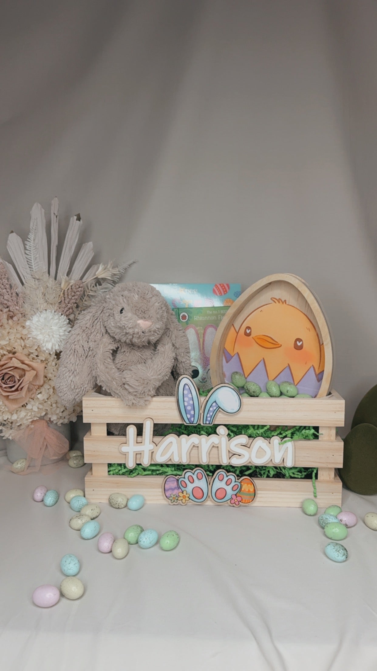 PERSONALISED EASTER BUNNY CRATE