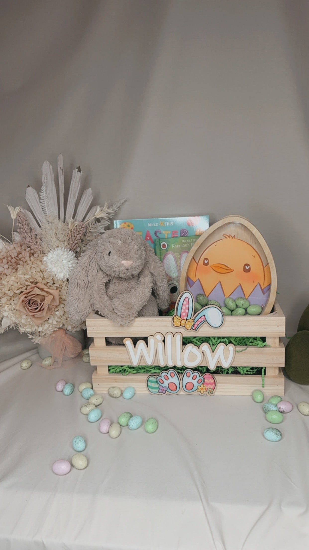 PERSONALISED EASTER BUNNY CRATE