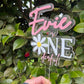 IS ONE DERFUL- PERSONALISED DAISY CAKE TOPPER