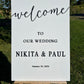 WEDDING WELCOME SIGN - MONOCHROME