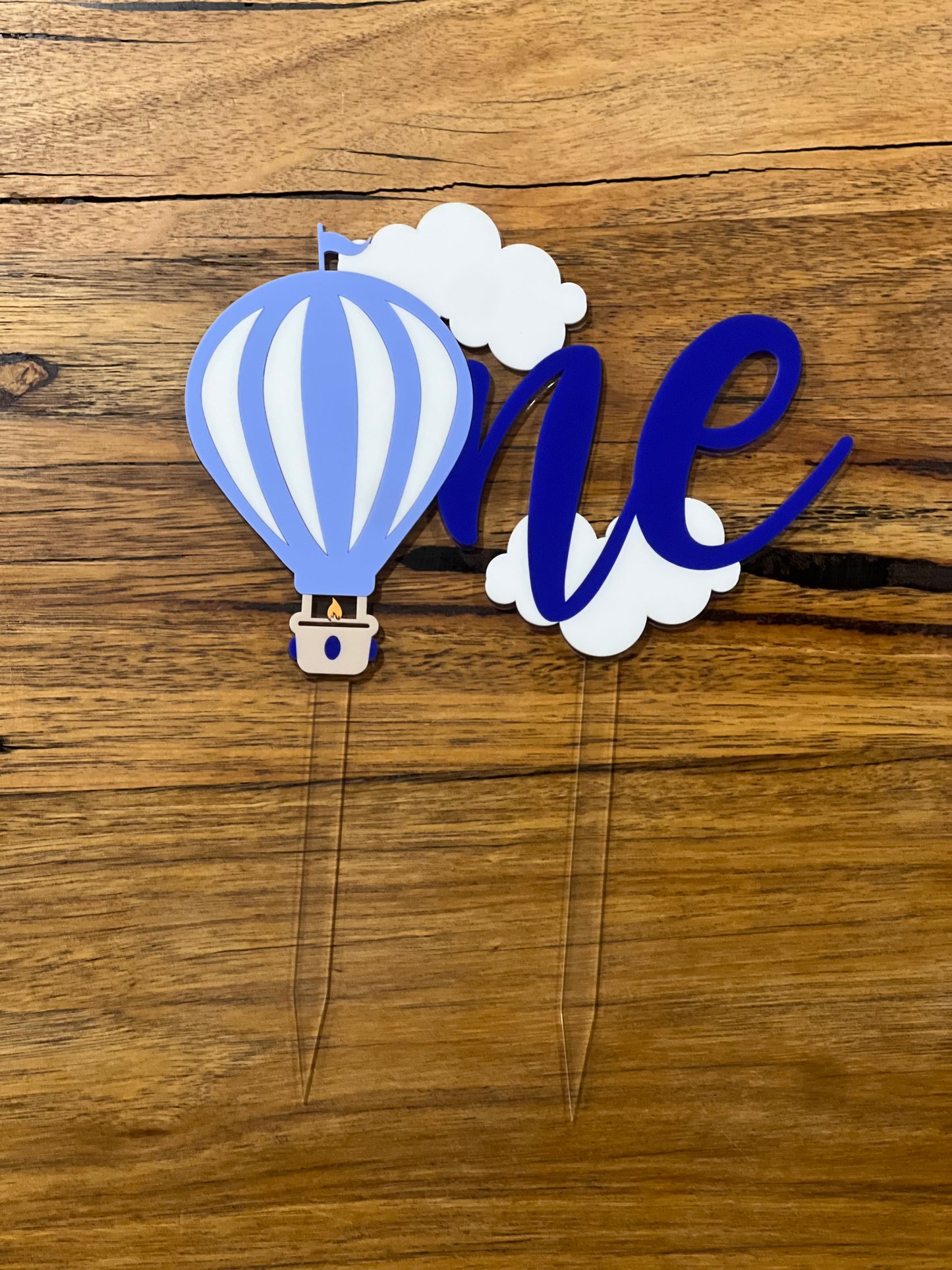 ONE-DER THE CLOUDS - FIRST BIRTHDAY CAKE TOPPER