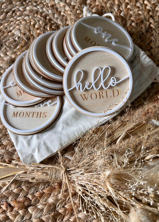 MILESTONE DISCS - WHITE