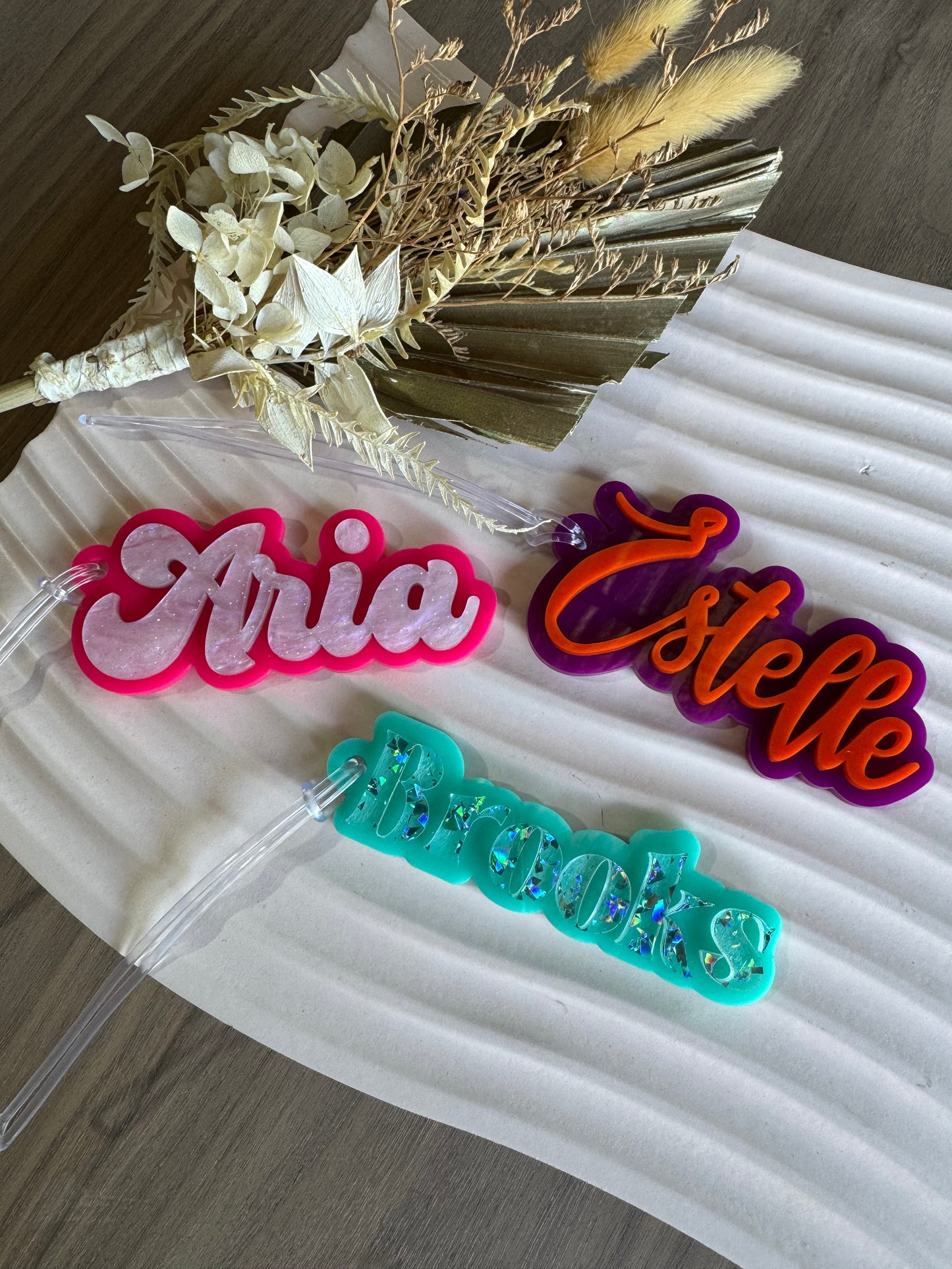 PERSONALISED NAME BAG TAG