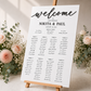 GUEST SEATING CHART - NOIR & BLANC COLLECTION