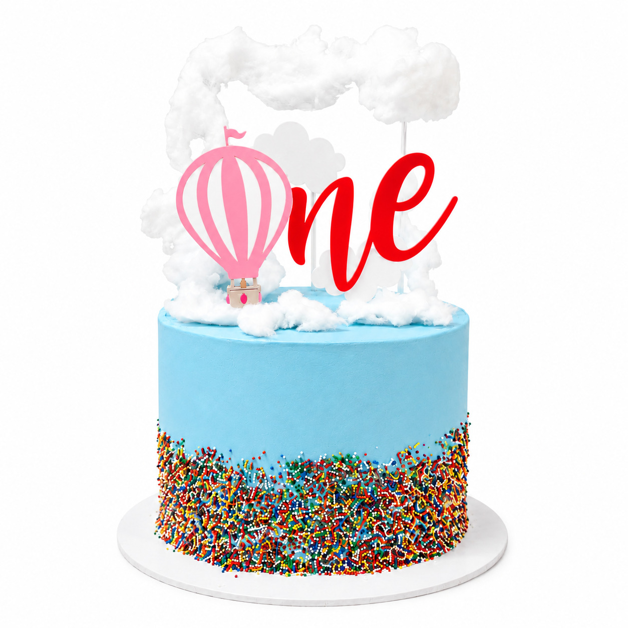 ONE-DER THE CLOUDS - FIRST BIRTHDAY CAKE TOPPER