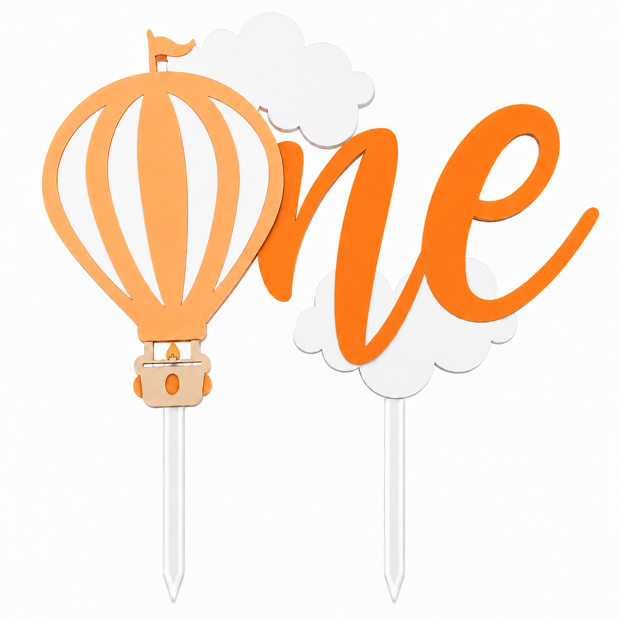 ONE-DER THE CLOUDS - FIRST BIRTHDAY CAKE TOPPER