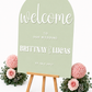 WELCOME SIGN - FLORAL COLLECTION