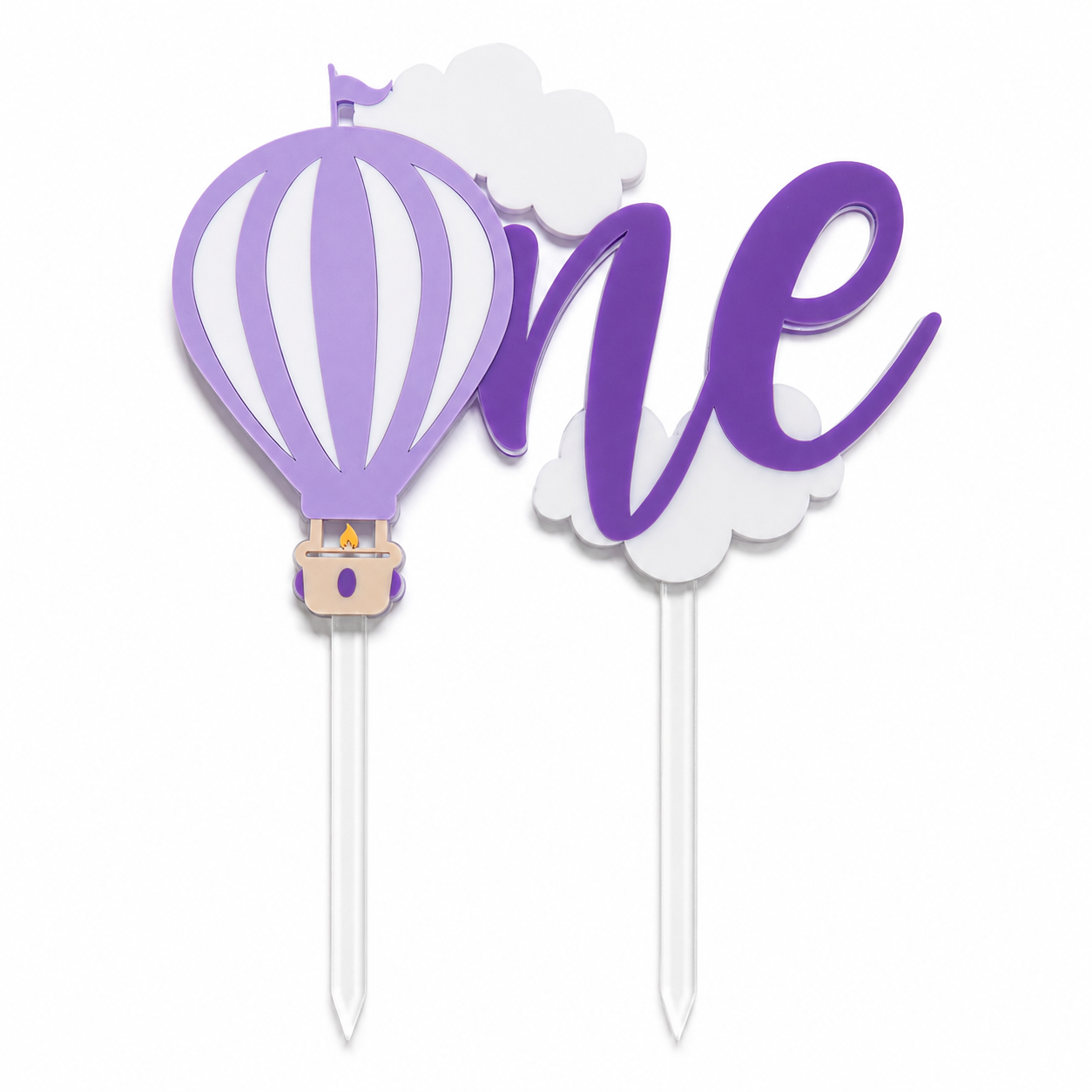 ONE-DER THE CLOUDS - FIRST BIRTHDAY CAKE TOPPER