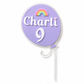 BALLOON- PERSONALISED CAKE TOPPER
